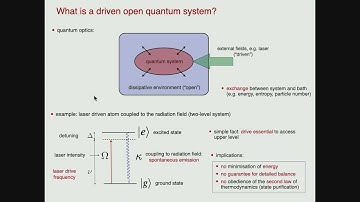 Driven open quantum systems — from micro- to macrophysics 1