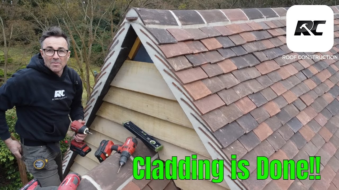 Oak Cladding is finished. Big Garage Build