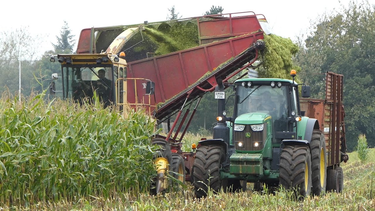 New Holland 1905 self-propelled forage harvester in the field chopping corn during 2020 season