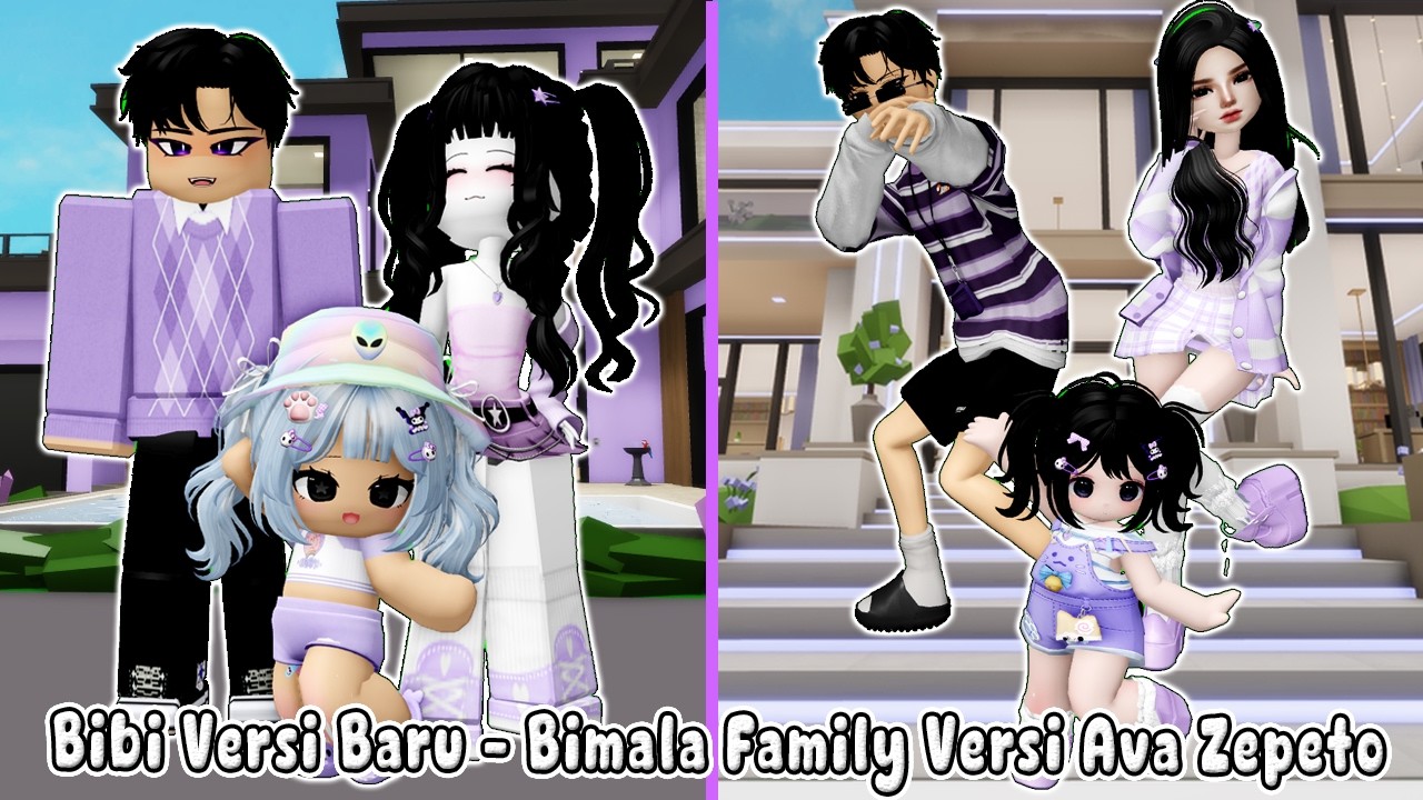 BIBI NEW VERSION - BIMALA FAMILY VERSI AVATAR ZEPETO || BROOKHEAVEN🏡ROBLOX INDONESIA