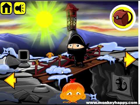 Monkey Go Happy Stage 76 walkthrough - pencilkids - YouTube