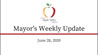 Mayor's Message - June 28, 2020