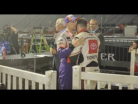 earnhardt sr Hamlin, DiBenedetto share a moment in Victory Lane