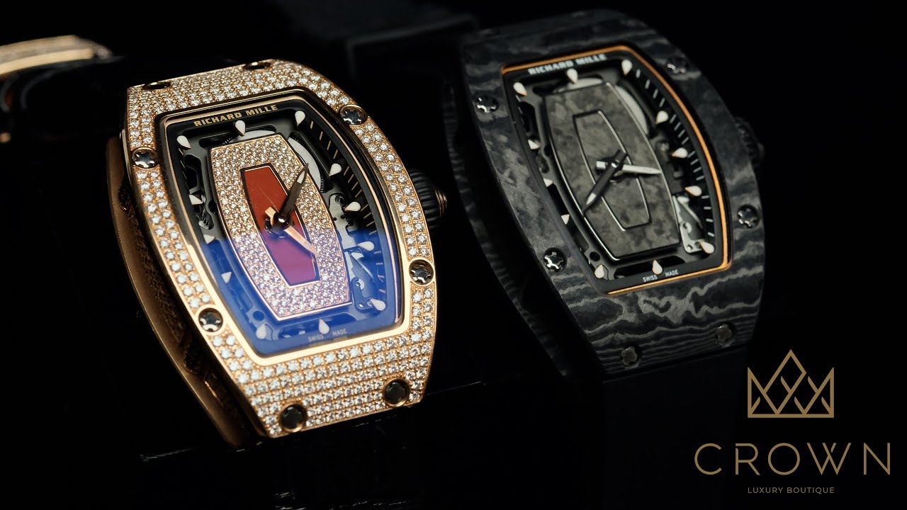 Richard Mille RM 07-01 Diamond & Carbon TPT | CROWN REVIEW 4K