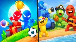 STICKMAN PARTY vs STICK FUN PARTY - Satisfying STICKMAN Double Gameplay New UPDATE 2026(Android/ios) screenshot 2