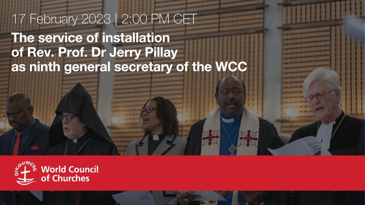 The service of installation of Rev. Prof. Dr Jerry Pillay as the ninth