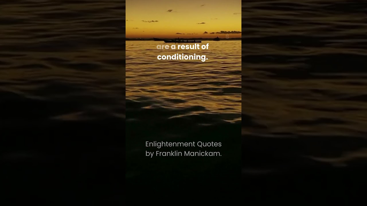 How to be enlightened  Part 3  Recognize that thoughts are a result of conditioning ΓÇª