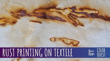 HOW TO RUST PRINT ON TEXTILE | ORGANIC COLOR | IRON | EARTH PIGMENTS | ECO-PRINTING