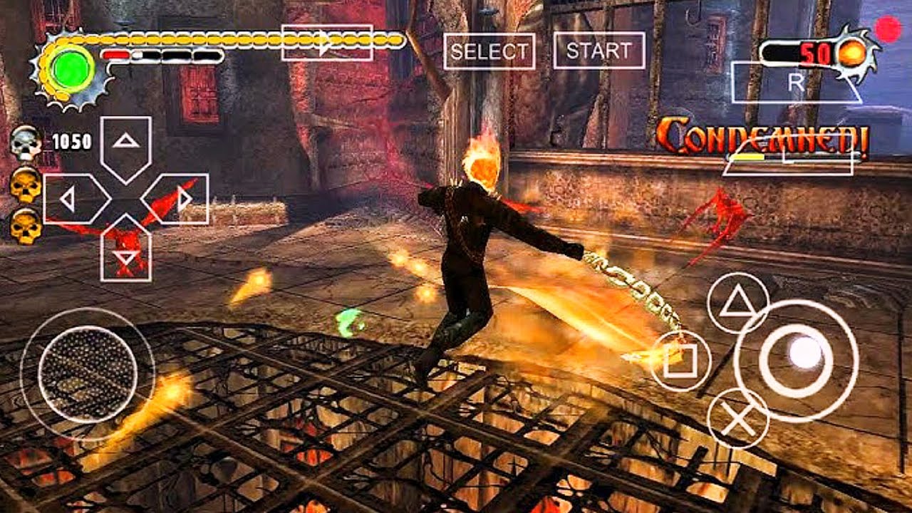 Ghost Rider - Fire Chain Brutality 💀 ( PSP Android ) 2K 60FPS - YouTube