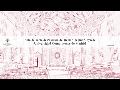 Acto de Toma de Posesión de Joaquín Goyache como Rector de la Universidad Complutense de Madrid
