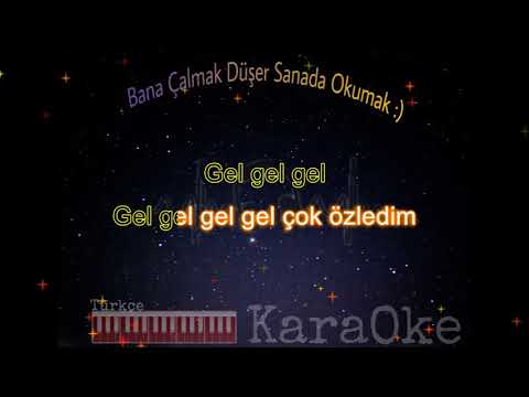 Gel Gel (Berkay-Simge )Türkçe Piano Karaoke Slow Karaoke