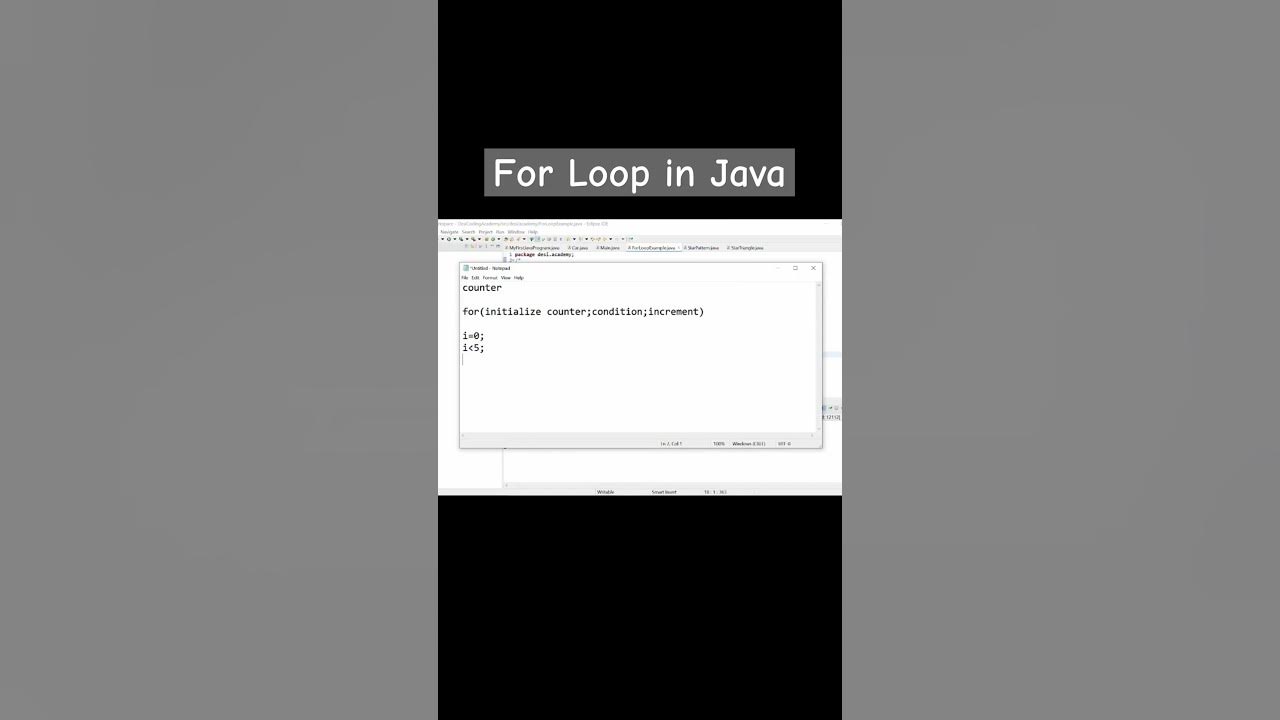 For Loop in Java! #javaforbeginners #java #forloop - YouTube