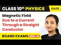 Magnetic Field Due to a Current Through a Straight Conductor | Class 10 Physics