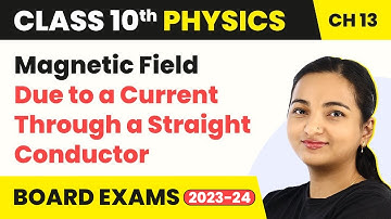 Class 10 Physics Chapter 13 | Magnetic Field Due to a Current Through a Straight Conductor