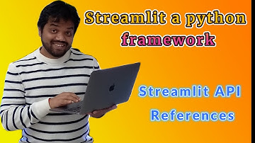 Streamlit Part 3- Side Bar Menu Dynamic Web Pages Development and API References