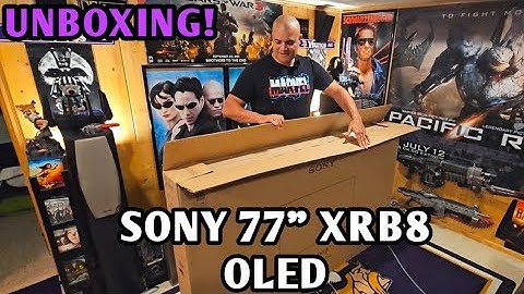 Unboxing van de nieuwe SONY OLED 77" XRB8!
