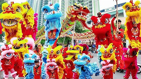 Múa Lân quá vui 2026/Diễu hành khai quang điểm nhãn Lân Sư Rồng 2026