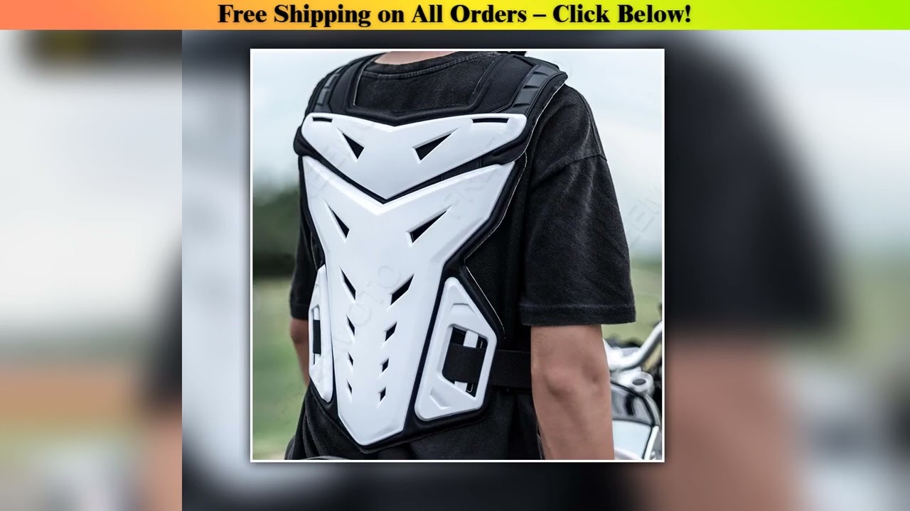SULAITE Motocross Body Armor Motorcycle Jacket Motocross Moto Vest Back Chest Protector Off-Road