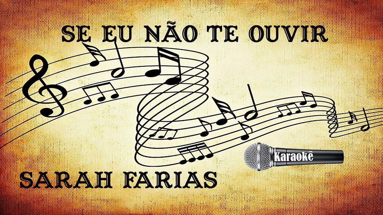 #karaokeevangelico 🎤 Sarah Farias ✮ ✩ ✮ ⋆Se Eu Não Te Ouvir ⋆ ✮✩ ✮ ⋆