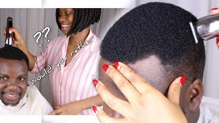 I&#39;d rather DIE before my Spouse || Chit chat while cutting my man&#39;s hair