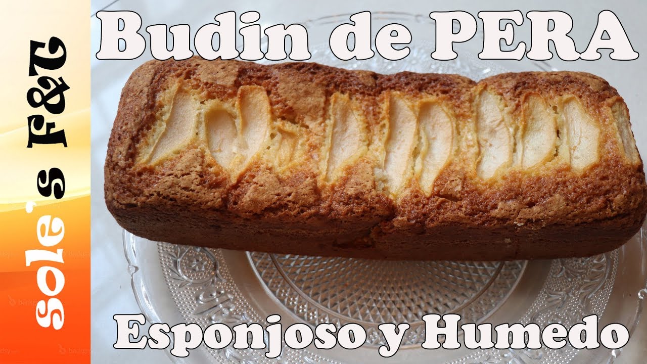 Budín de Pera - Esponjoso y Húmedo
