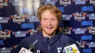Firebirds Nolan Dann scores in OT of Game 3 against Saginaw