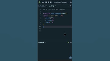 JavaScript Tricks | Checking if a String is a Palindrome | #shorts #codingshorts