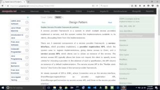 Explain Service Provider framework pattern. | javapedia.net