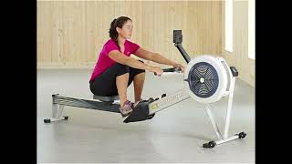Concept2 RowErg Rowing Machine with PM5 Monitor & FitXion Seat Cushion Bundle