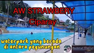 AW strawberry !! Water Park di antara indahnya pegunungan. #waterpark#kolamrenang#tempatwisata