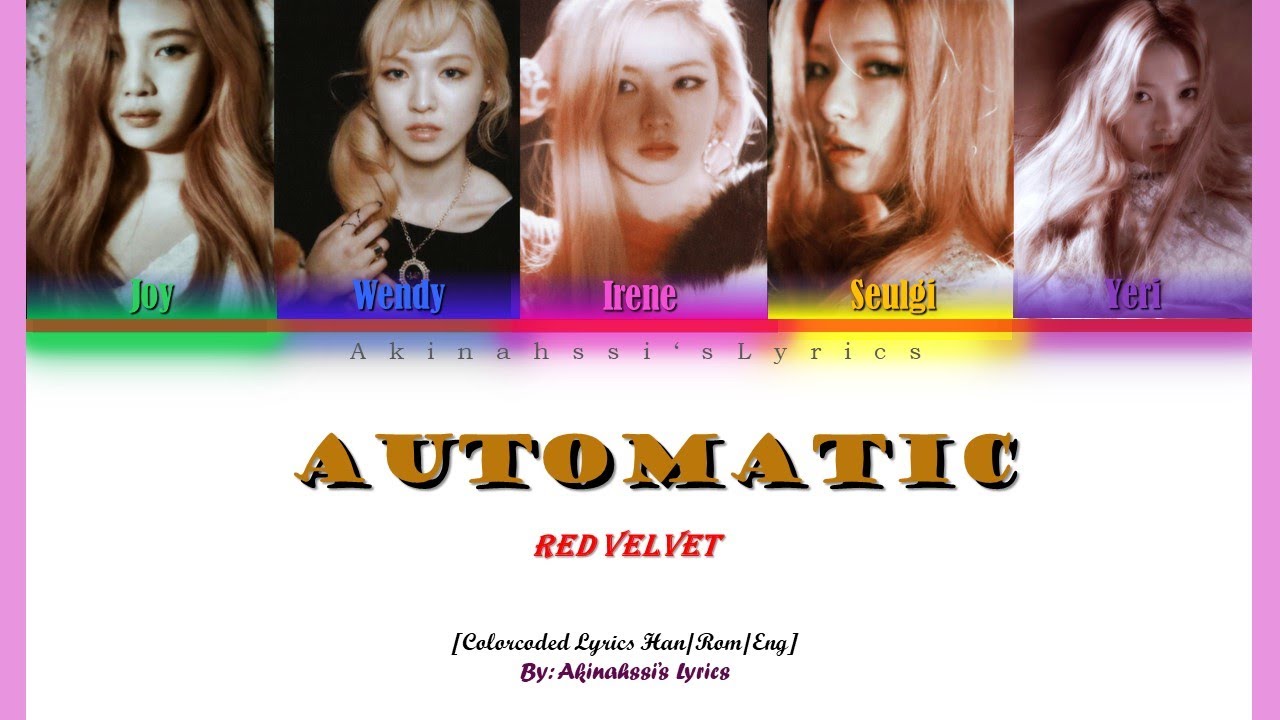 Red Velvet (레드벨벳) Automatic Color Coded Lyrics YouTube