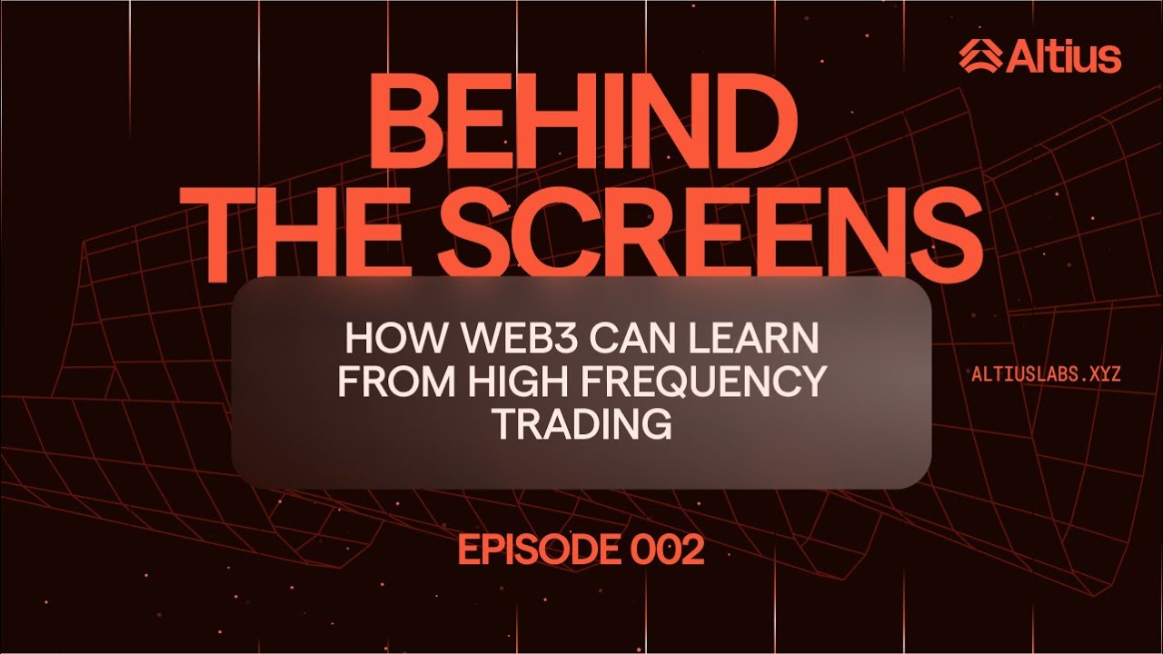 What Crypto Can Learn from Wall Street HFT: Altius Labs CTO, Anit  Chakraborthy