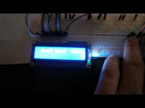 AVR LCD HD44780 - menu test