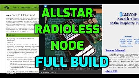 RADIOLESS ALLSTAR NODE -FULL SET UP AND BUILD-Raspberry pi 3b