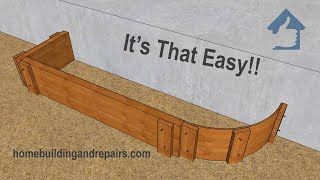 Easy Way To Form Quarter Round Concrete Step For Do It Yourselfer's Like YOU
