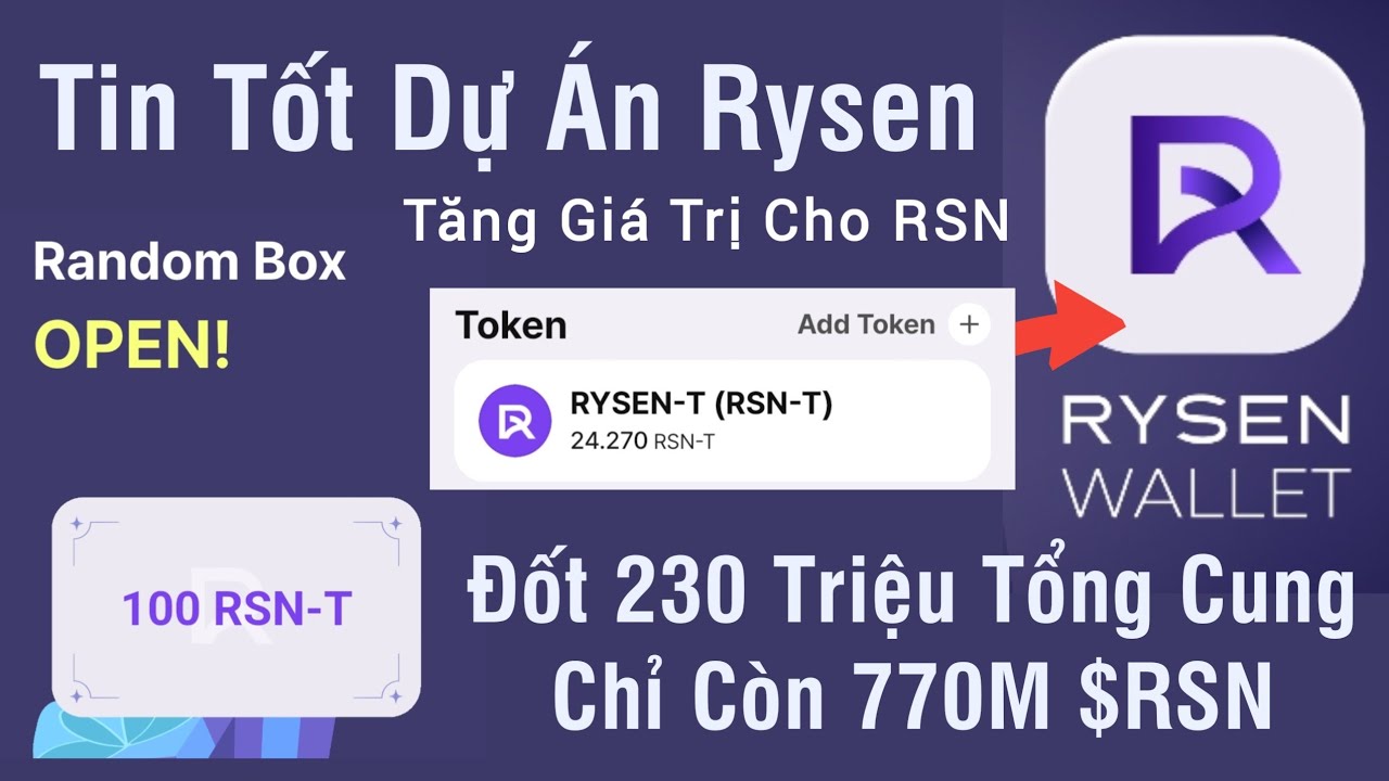 Tin Tốt Rysen Đốt 230 Triệu Tổng Cung Chỉ Còn 770M $RSN Tăng Giá Trị Cho RSN
