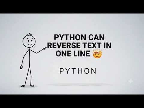 Python Can Reverse Text in ONE Line 🤯
