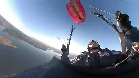 Paraglider Full Frontal Collapse during SIV Clinic