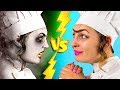 Halloween Food vs Real Food Challenge!