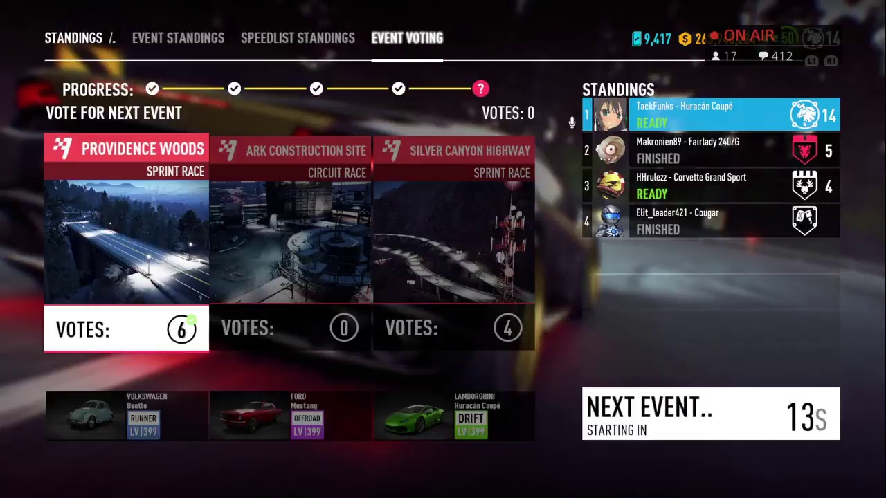 Casual speedlists chillin