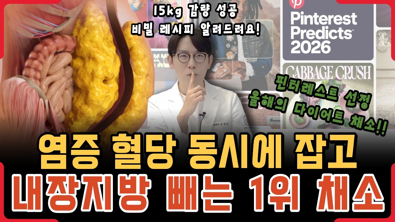 올해 꼭 먹어야 할 채소 1위! 염증·혈당 잡고 내장지방 빠르게 제거! (-15kg 감량 양배추 다이어트) - 건강 정보 #28