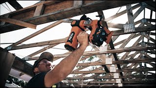 No More Gas Cartridges Or Bulky Hoses. Introducing The Pro18V 10Ga 34 Framing Nailer