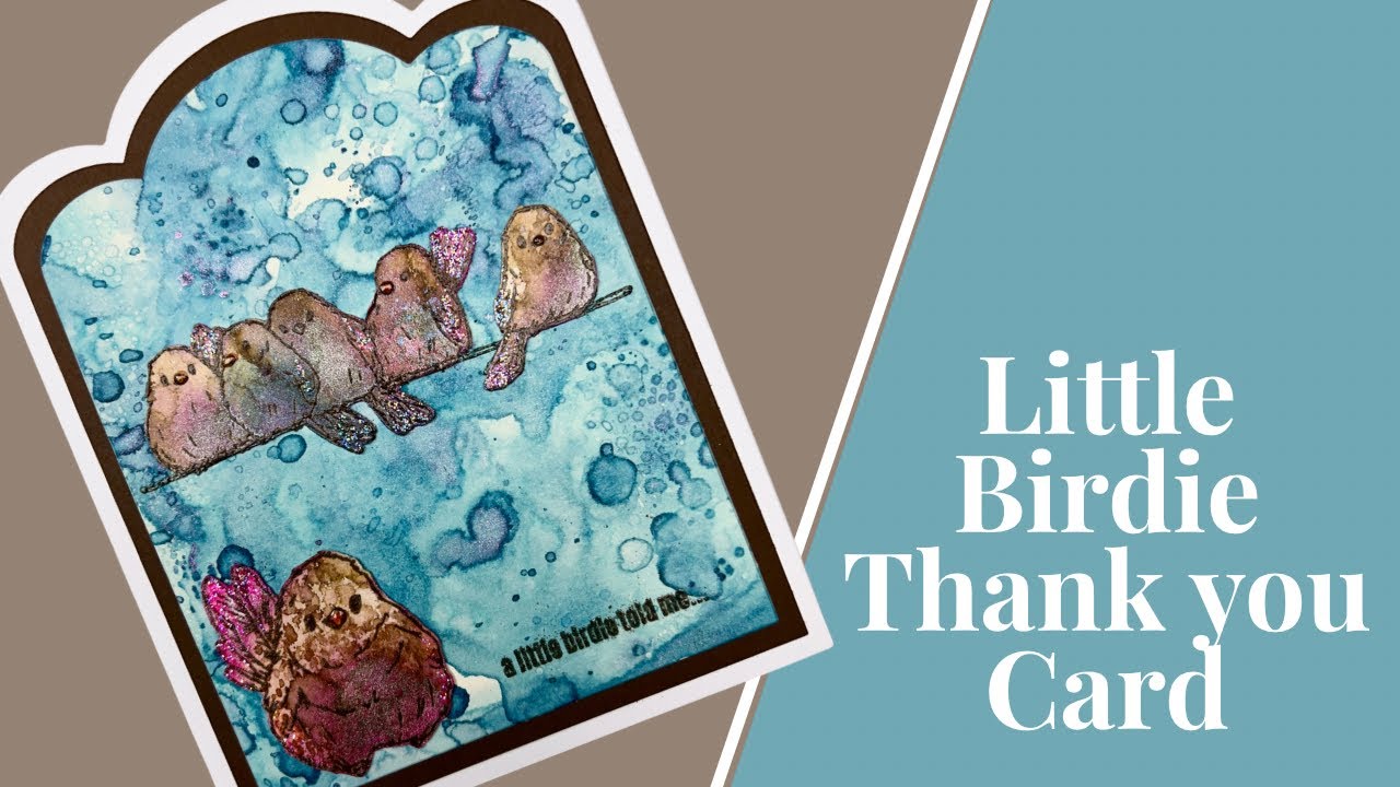 Little Birdie thank you card | Birds of a Feather stamp set