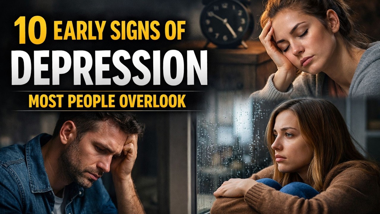 【10 EARLY SIGNS】DEPRESSION MOST PEOPLE OVERLOOK