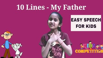 Speech on Father for children/kids | My father speech for kids | Father