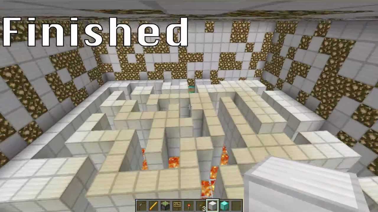 Making A Minecraft Maze World Edit YouTube