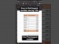 How to Find Largest Number in Excel