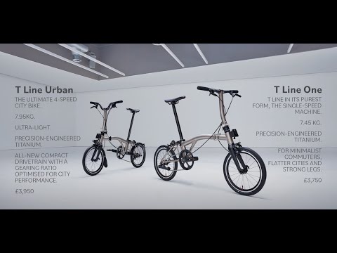 Brompton T Line One & T Line Urban Folding Bike - YouTube
