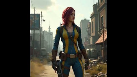 Fallout-inspired ai generated character using Kling-ai and CGdream