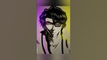 Aizen(glow art) #aizen#bleach#art#animeart#glowart#anime#drawings#animedrawings